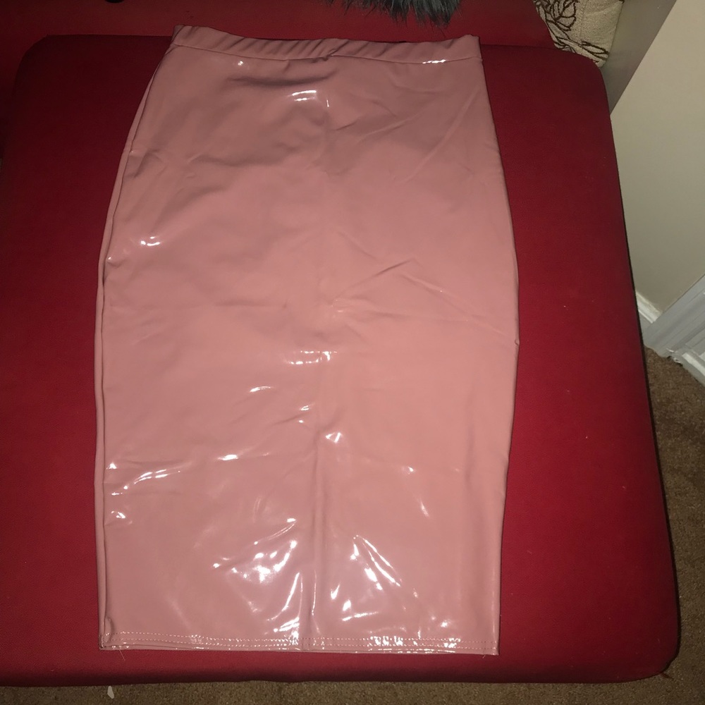 Pink Patent skirt
